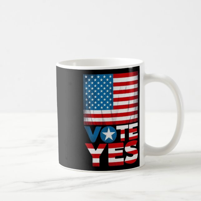 Caneca De Café Vote Sim Capacite Sua Voz (Direita)