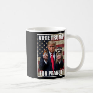 Caneca De Café Vote Trump Justiça Para Fred Peanut O Esquilo Mer