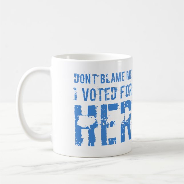 Caneca De Café Votei A Favor De Kamala Harris (Esquerda)