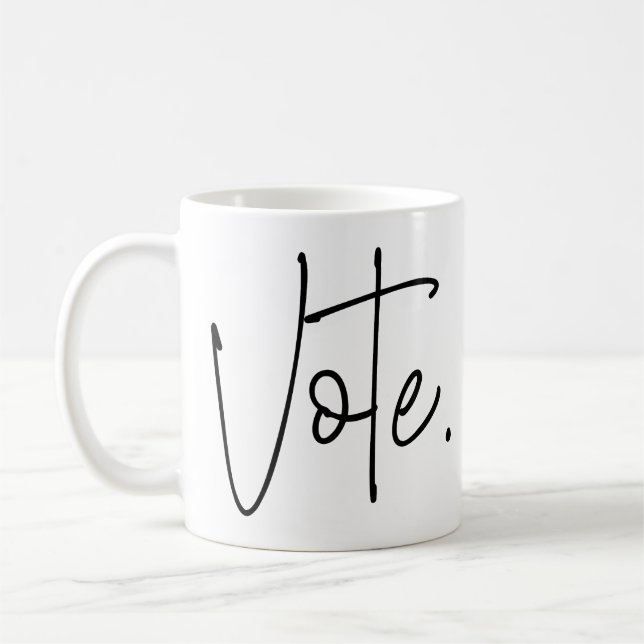 Caneca De Café Votem. (Esquerda)