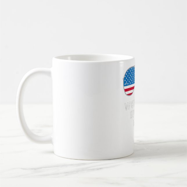 Caneca De Café Votem Biden Anti Trump Debate (Esquerda)