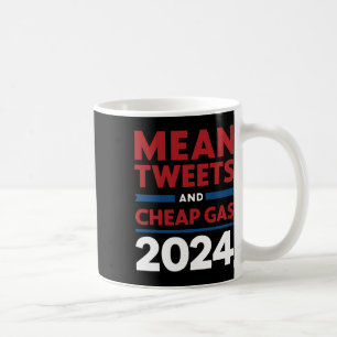 Caneca De Café Votem Tweets Maus e Gás Barato Pró Trump Republica