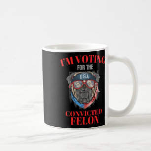 Caneca De Café Voto A Favor Do Condenado Felon Funny Pro Trump