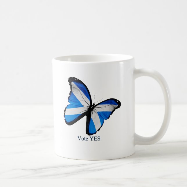 Caneca De Café Voto sim para a independência escocesa (Direita)