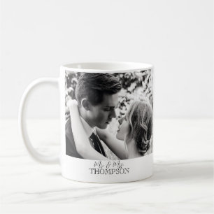 Caneca De Café Votos de Casamento Foto Sr e Sra Personalizado