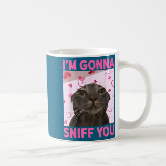 Caneca De Café Vou Cheirar Você Meme de Gatos com Rot de Cérebro
