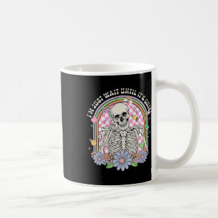 Caneca De Café Vou esperar até que seja o professor de esqueleto