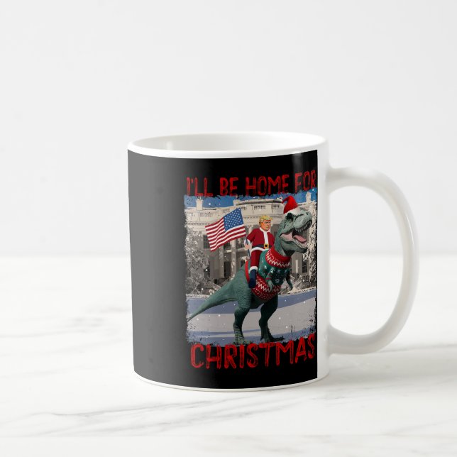 Caneca De Café Vou Estar Em Casa Para Papais noeis De Natal Engra (Direita)