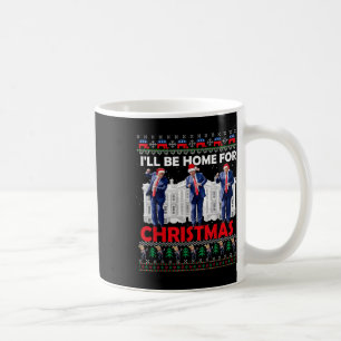 Caneca De Café Vou Estar Em Casa Para Papais noeis De Natal Engra