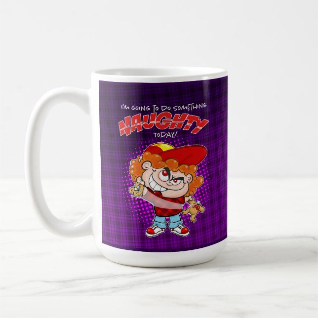 Caneca De Café Vou fazer algo travesso hoje (Esquerda)
