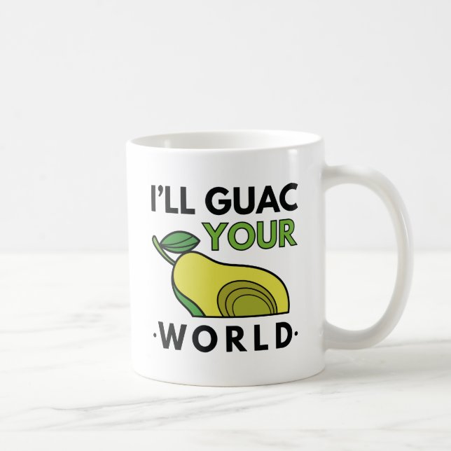 Caneca De Café Vou Guac Seu Mundo (Direita)