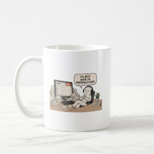 Caneca De Café Vou responder quando estiver emocionalmente prepar
