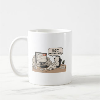 Caneca De Café Vou responder quando estiver emocionalmente prepar