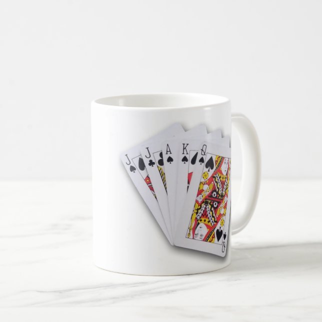 Caneca De Café Vou sozinho! Mão Euchre Perfeita (Frente Esquerda)