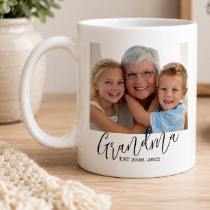 Caneca De Café Vovó 3 Foto Estabelecida Novo Presente de Vovó