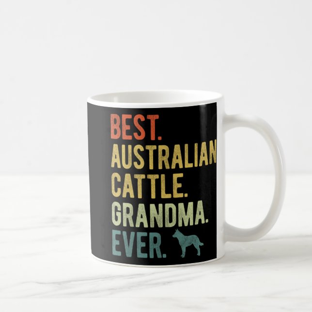Caneca De Café Vovó australiana de vaca eterna amada mãe (Direita)