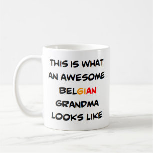Caneca De Café vovó bélgica, incrível