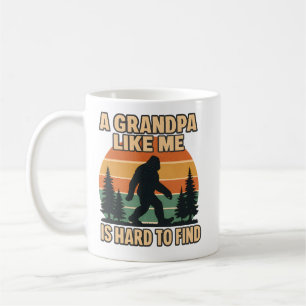 Caneca De Café Vovô Bigfoot Vintage Retro Sasquatch Engraçado
