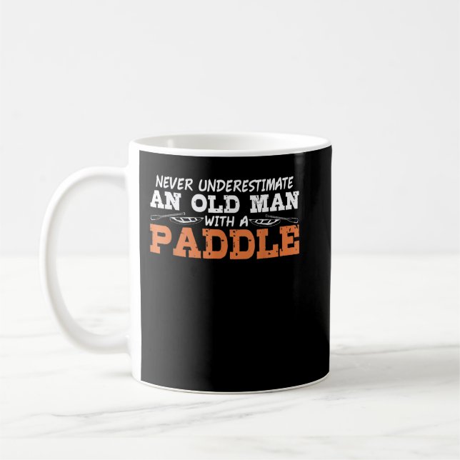 Caneca De Café Vovô Caramelo Aposentado Piada Kayak Kayaking C (Esquerda)