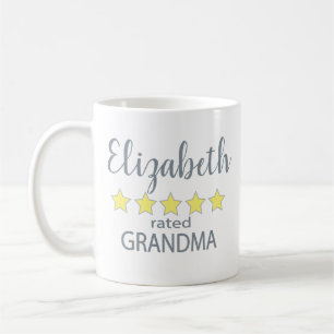 Caneca De Café Vovó com 5 Estrelas de Avaliação