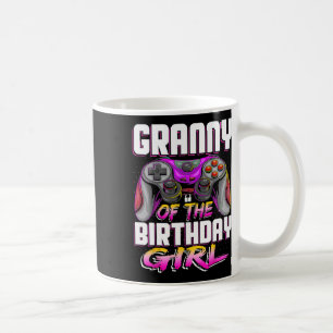 Caneca De Café Vovó Da Garota Gamer Correspondendo Ao Nascimento 