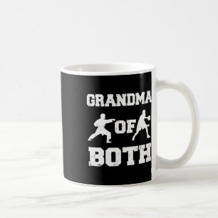 Caneca De Café Vovó De Sketll Engraçado E Vovó De Karate