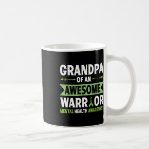 Caneca De Café Vovô De Um Fantástico Guerreiro Saúde Mental Aware