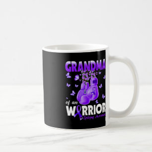 Caneca De Café Vovó De Um Guerreiro Epilepsia A Boxear Glo