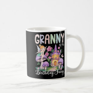 Caneca De Café Vovó Do Par De primeiro aniversario De Fada De Ani