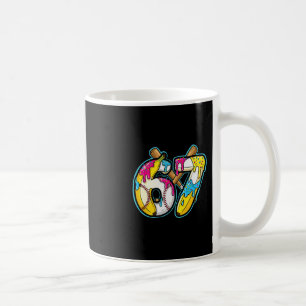 Caneca De Café Vovó engraçada 67 Sorvete Drip Meme Seis Sete Gera