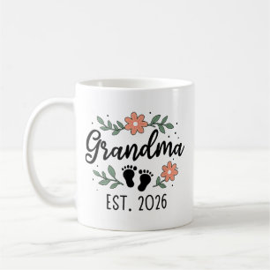 Caneca De Café Vovó Est 2026 - Anúncio de Gravidez