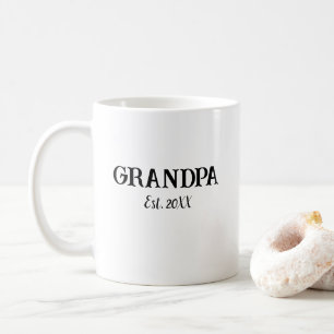 Caneca De Café Vovô Estabeleceu Mug Personalizado
