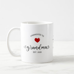 Caneca De Café Vovó Estabelecida Promovida a Avó Presente