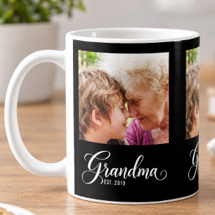 Caneca De Café Vovó Estabelecida Roteiro Preto 3 Foto