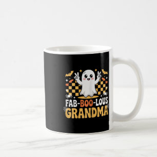Caneca De Café Vovó Fab-boo, Fantasma Ghost Halloween Mãe