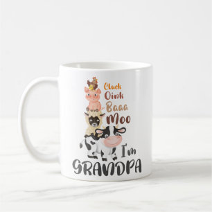 Caneca De Café Vovô Familiar De Animais De Exploração