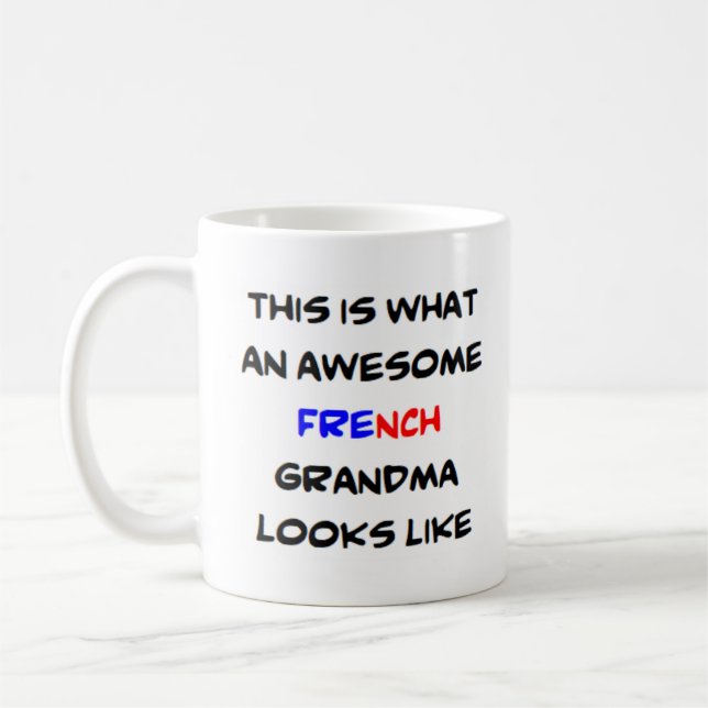 Caneca De Café vovó francesa, incrível (Esquerda)