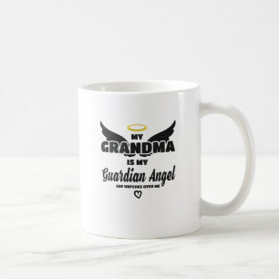 Caneca De Café Vovó Guardian Angel cuida de mim na memória