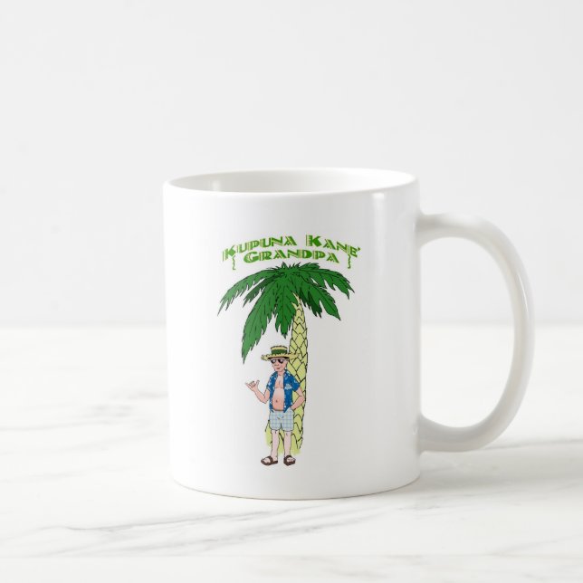 Caneca De Café Vovô havaiano (Direita)