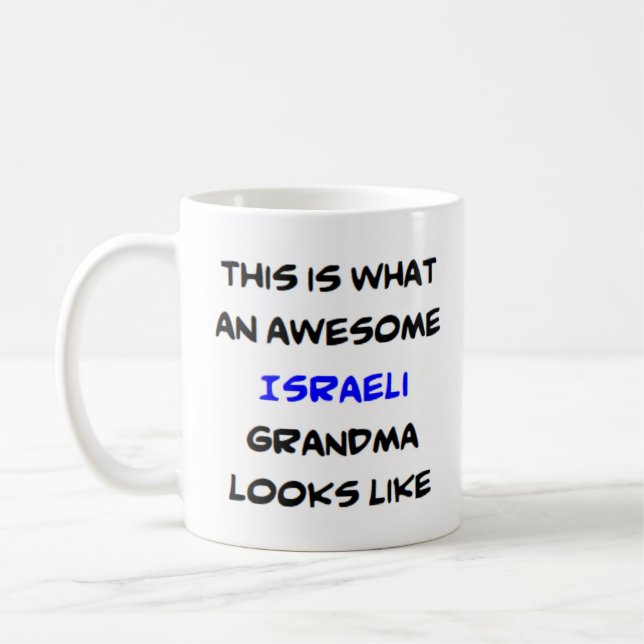 Caneca De Café vovó israelita, incrível (Esquerda)