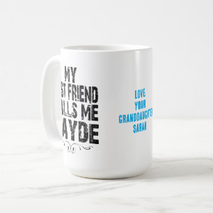Caneca De Café Vovô Judeu Meu Melhor Amigo Me Chama Zayde Grand