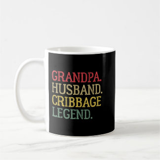 Caneca De Café Vovô Marido Cribbage Legenda Vintage Cribbage B