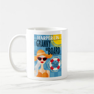 Caneca De Café Vovó no Conselho do Cobrir Harper Lin Book Mug