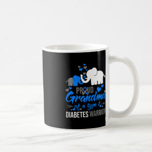 Caneca De Café Vovó Orgulhosa De Um Elemento Guerreiro De Diabete