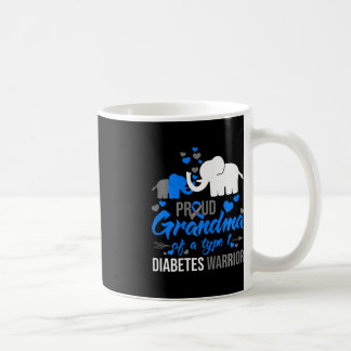 Caneca De Café Vovó Orgulhosa De Um Elemento Guerreiro De Diabete