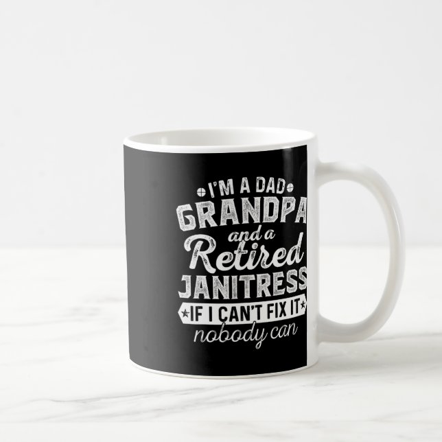 Caneca De Café Vovô Pai E Janitsta aposentada Christmasfa (Direita)