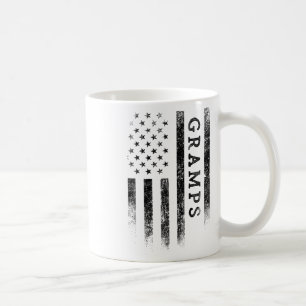 Caneca De Café Vovô Patriótico Americano Bandeira EUA Dia dos Pai