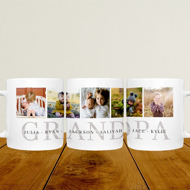 Caneca De Café Vovô Personalizado Foto Mug (Criador carregado)