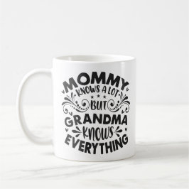 Caneca De Café Vovó sabe tudo dia das mães