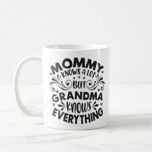 Caneca De Café Vovó sabe tudo dia das mães
